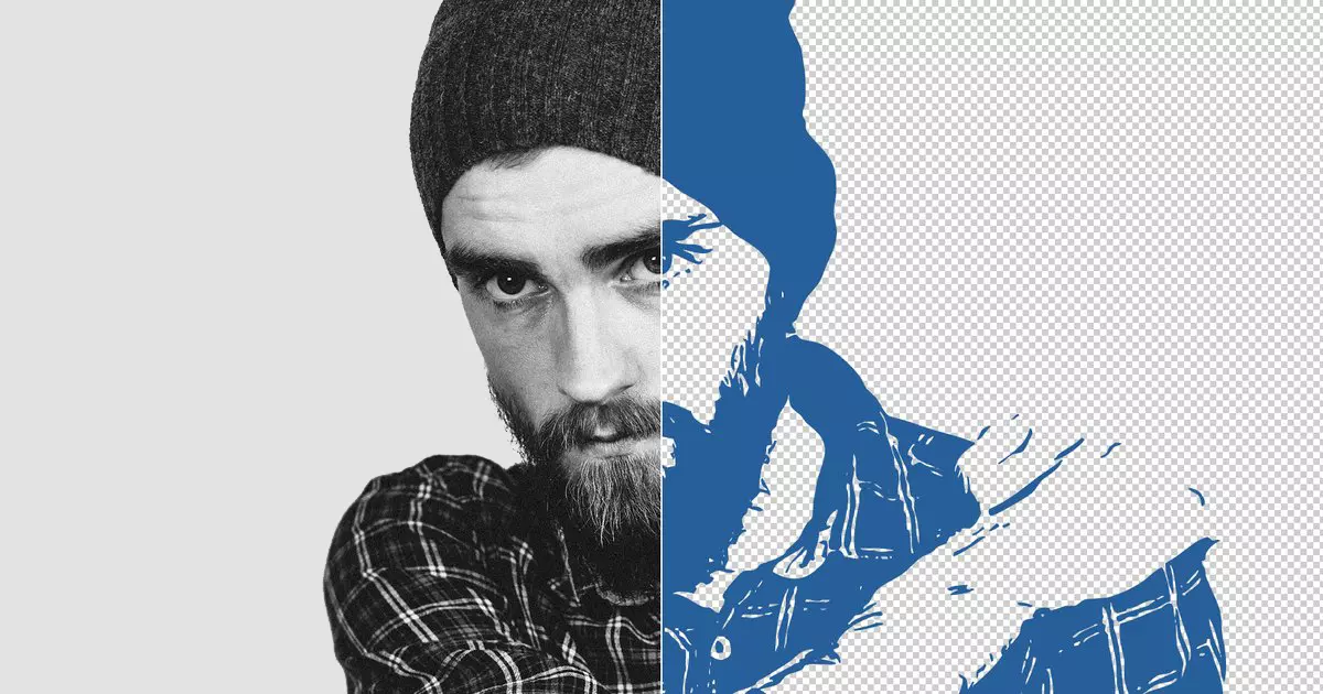 obraz zamieniony na wektor